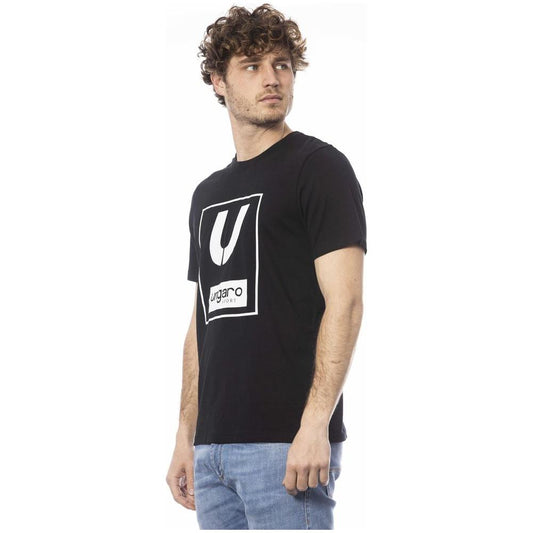 Ungaro Sport Black Cotton Men T-Shirt UN-24069-M