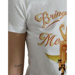 Dolce & Gabbana White Bring Me To The Moon T-shirt Top TSH84521-38