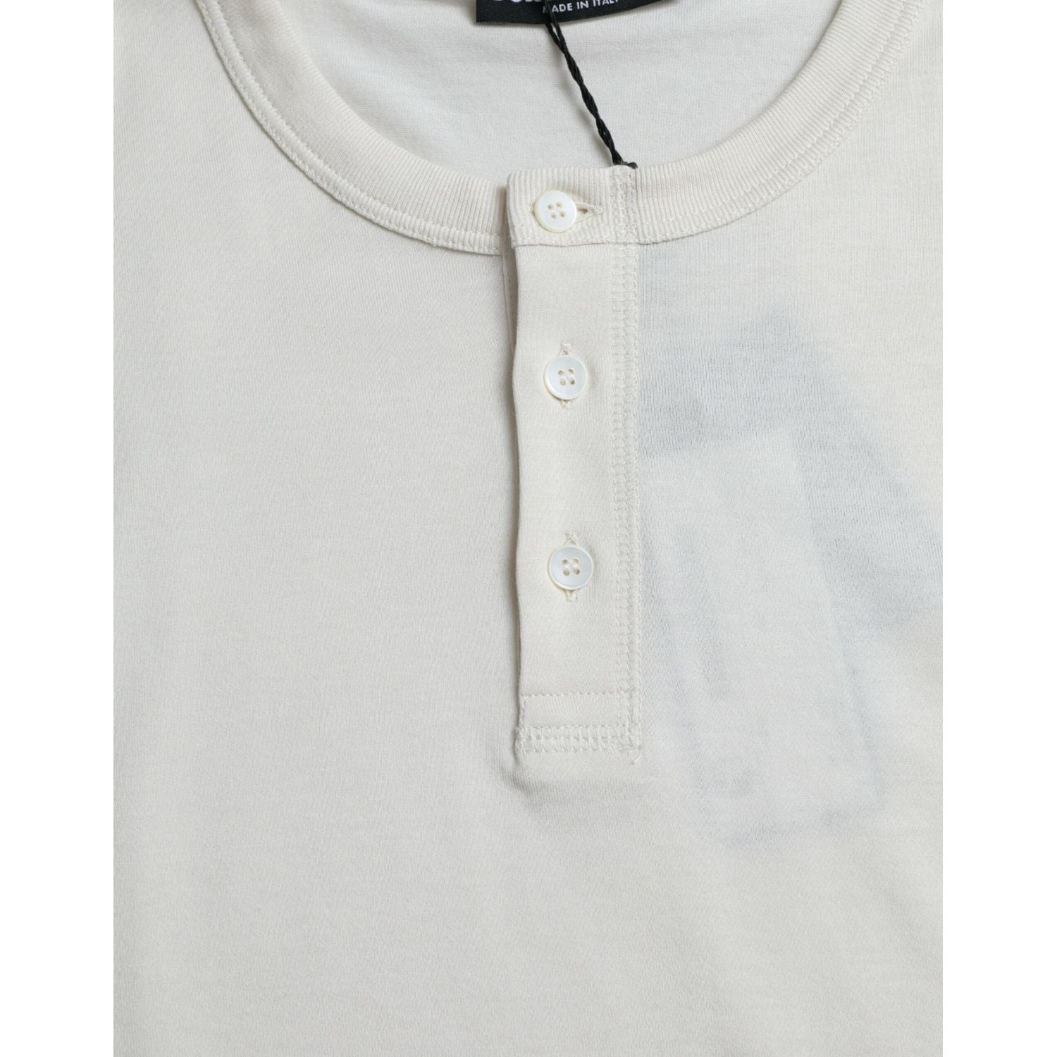 سترة قطنية أنيقة باللون الأبيض الفاتح من دولتشي آند غابانا