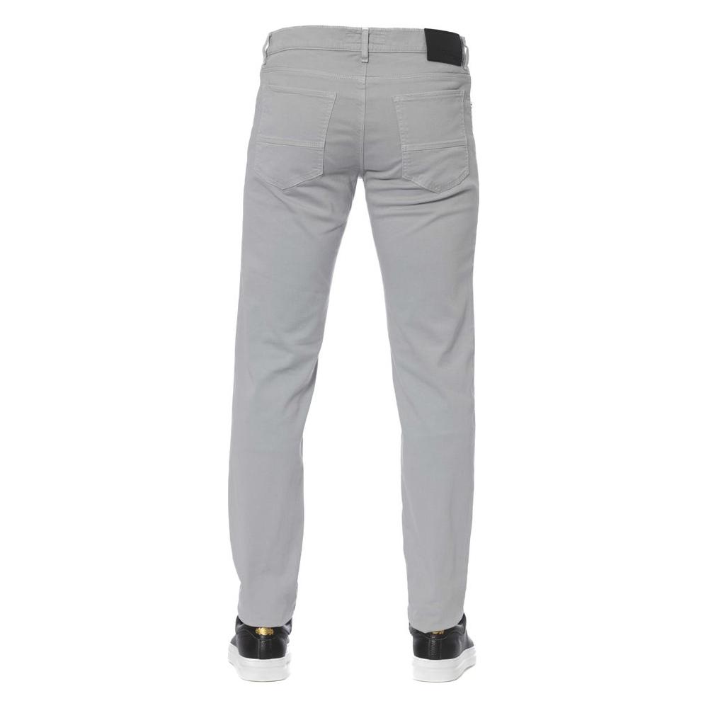 Trussardi Jeans Gray Cotton Men Jeans TR-24105-W29
