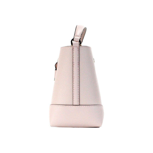 Michael Kors Mercer Small Powder Blush Pebble Leather Bucket Crossbody Bag Purse 28592