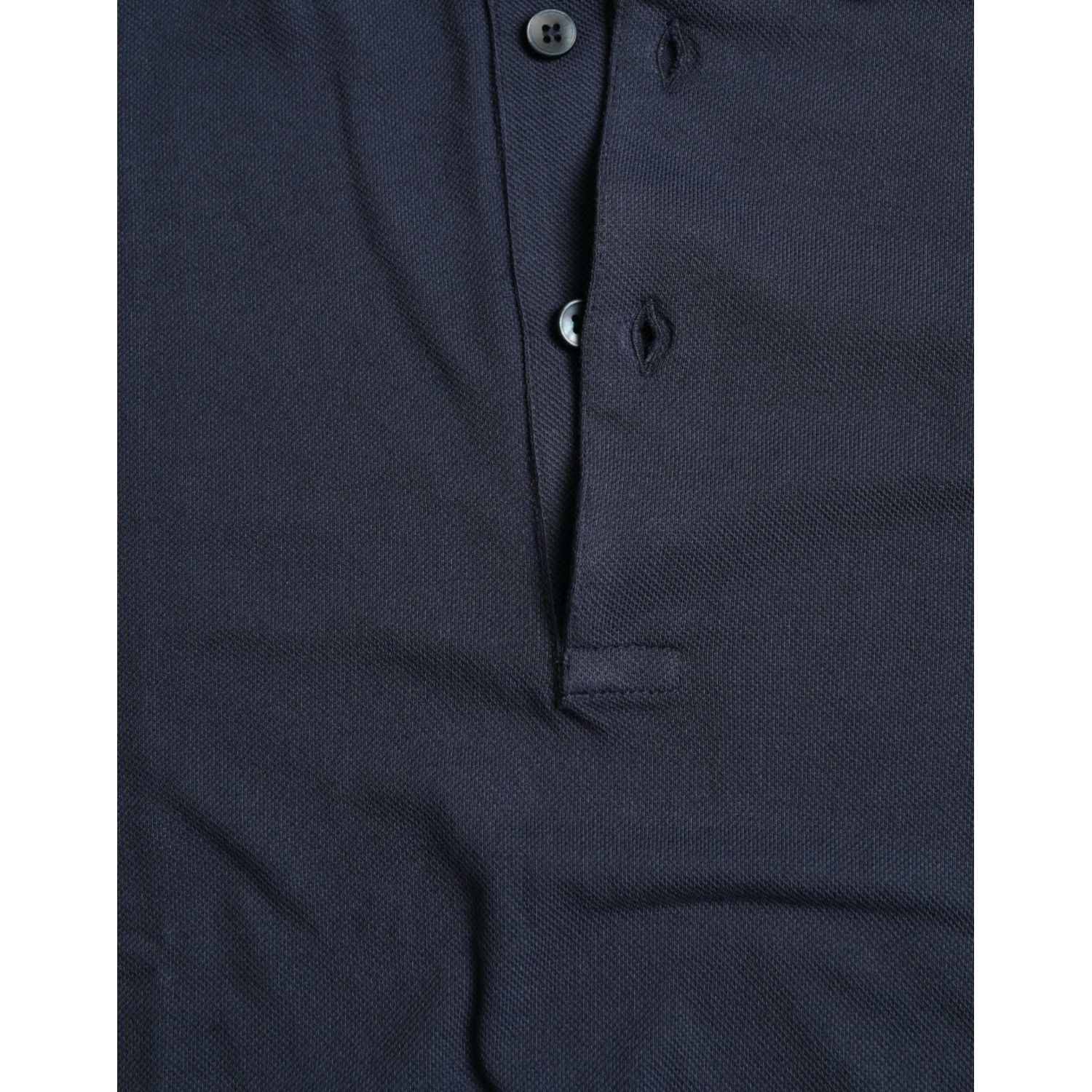 تي شيرت بولو مطرز بتاج أنيق من دولتشي آند غابانا