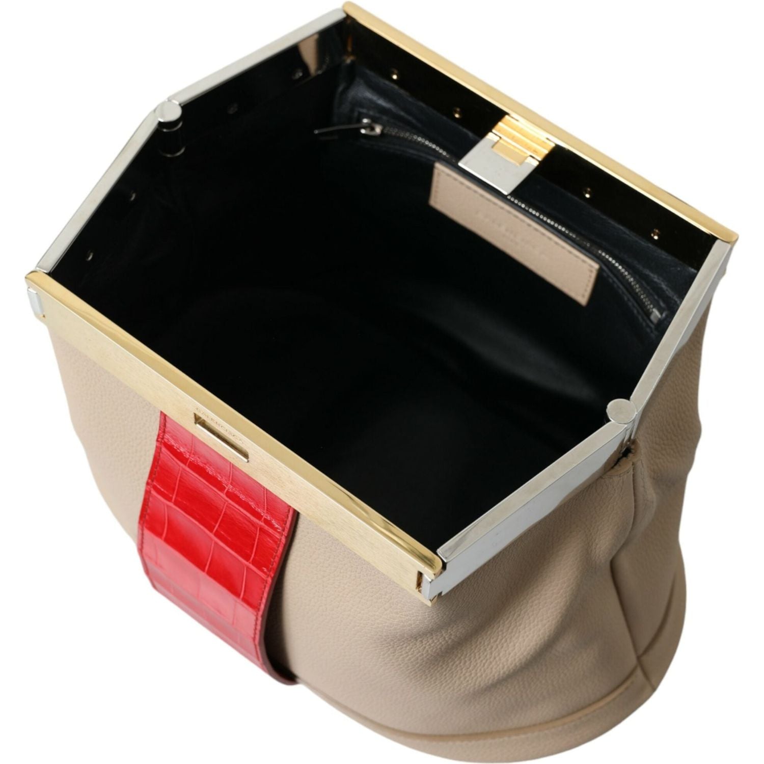 حقيبة كلاتش من الجلد الاستوائي بلونين من Balenciaga