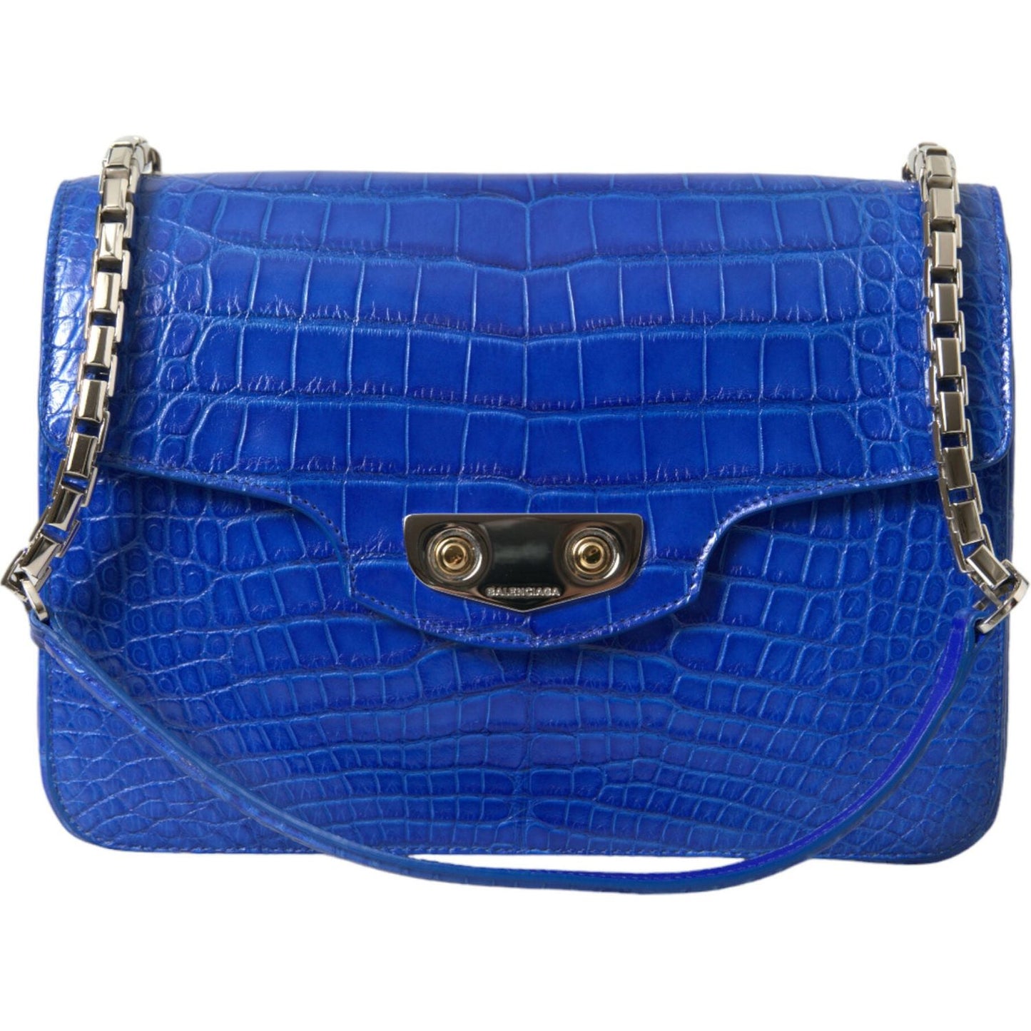 Balenciaga Blue Exotic Leather Neo Classic Small Shoulder Bag