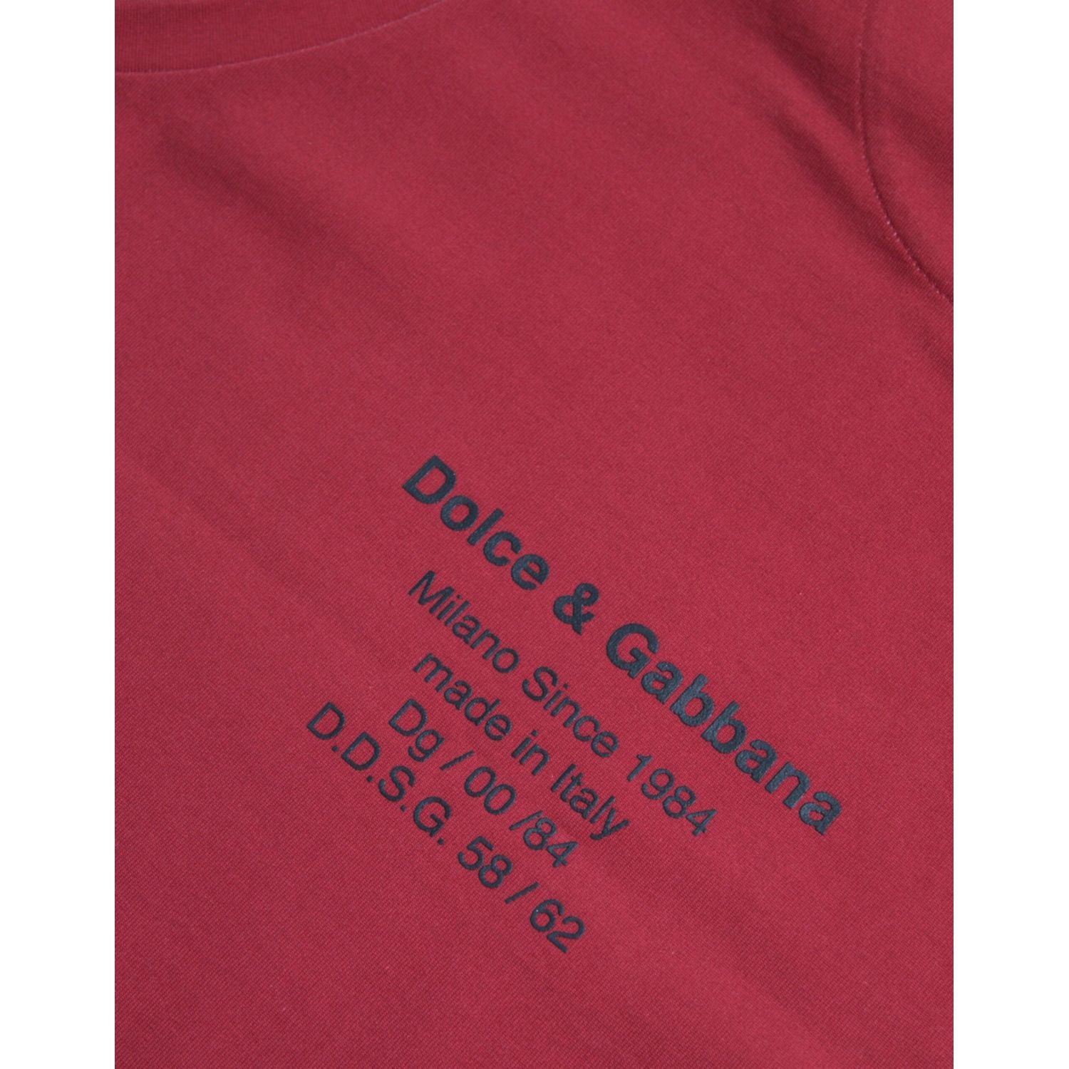 تي شيرت دولتشي آند غابانا بدون أكمام بطبعة جلد النمر باللون الأحمر