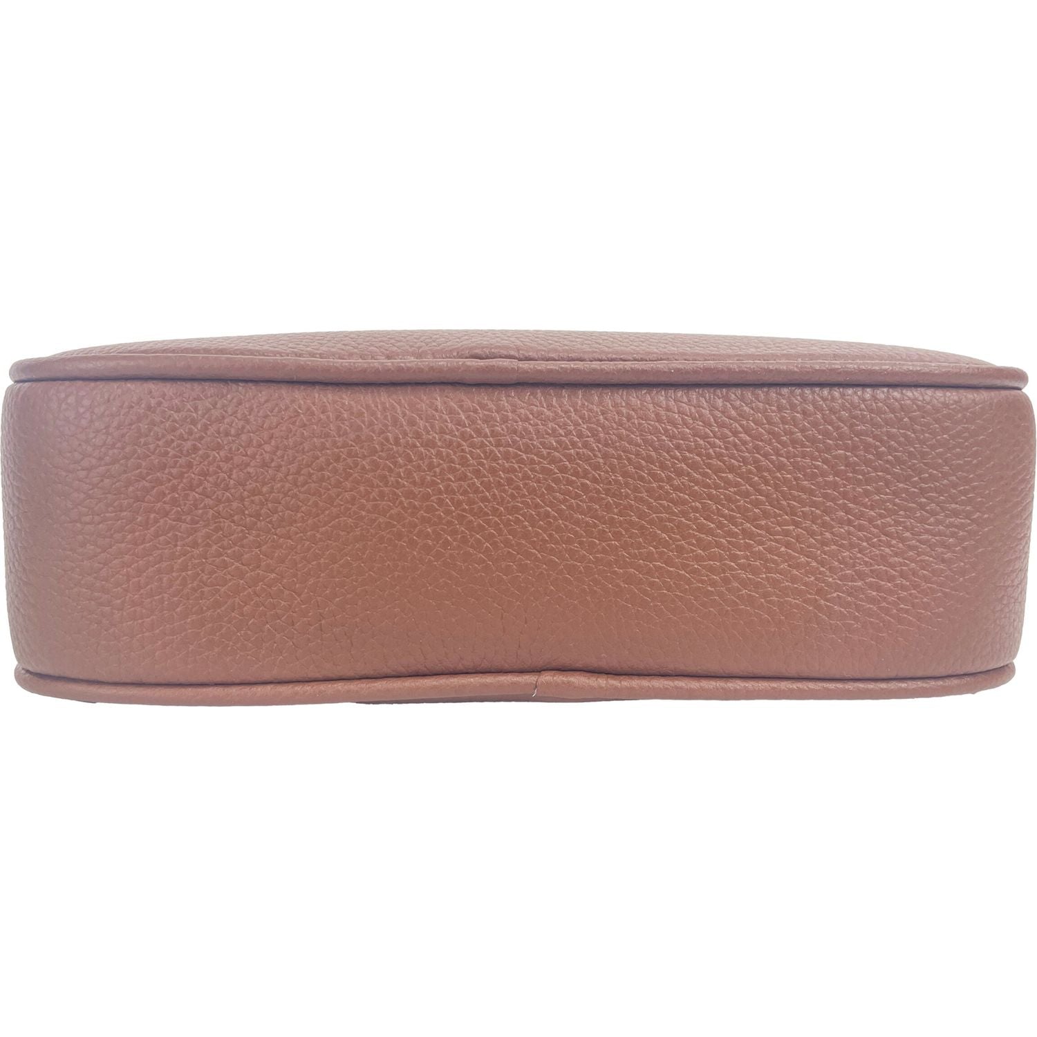 حقيبة كتف صغيرة من الجلد باللون البني من بربري مع شعار TB