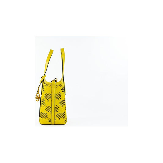 Michael Kors Kimber Small Daffodil Leather 2-in-1 Zip Tote Messenger Bag Purse 80603