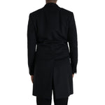 Dolce & Gabbana Black Single Breasted Trench Coat Jacket JKT3858-46