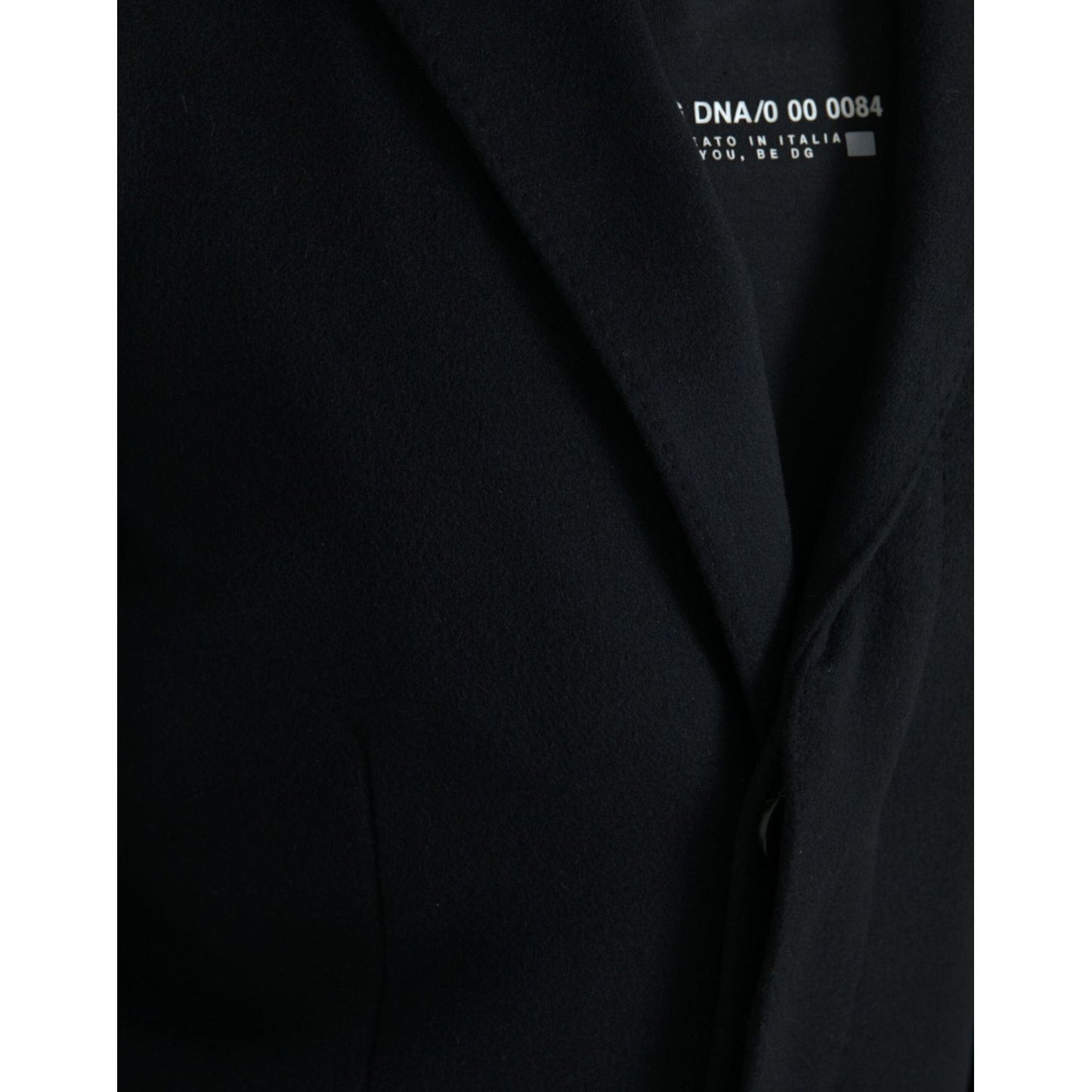 Dolce & Gabbana Black Single Breasted Trench Coat Jacket JKT3858-46
