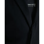 Dolce & Gabbana Black Single Breasted Trench Coat Jacket JKT3858-46