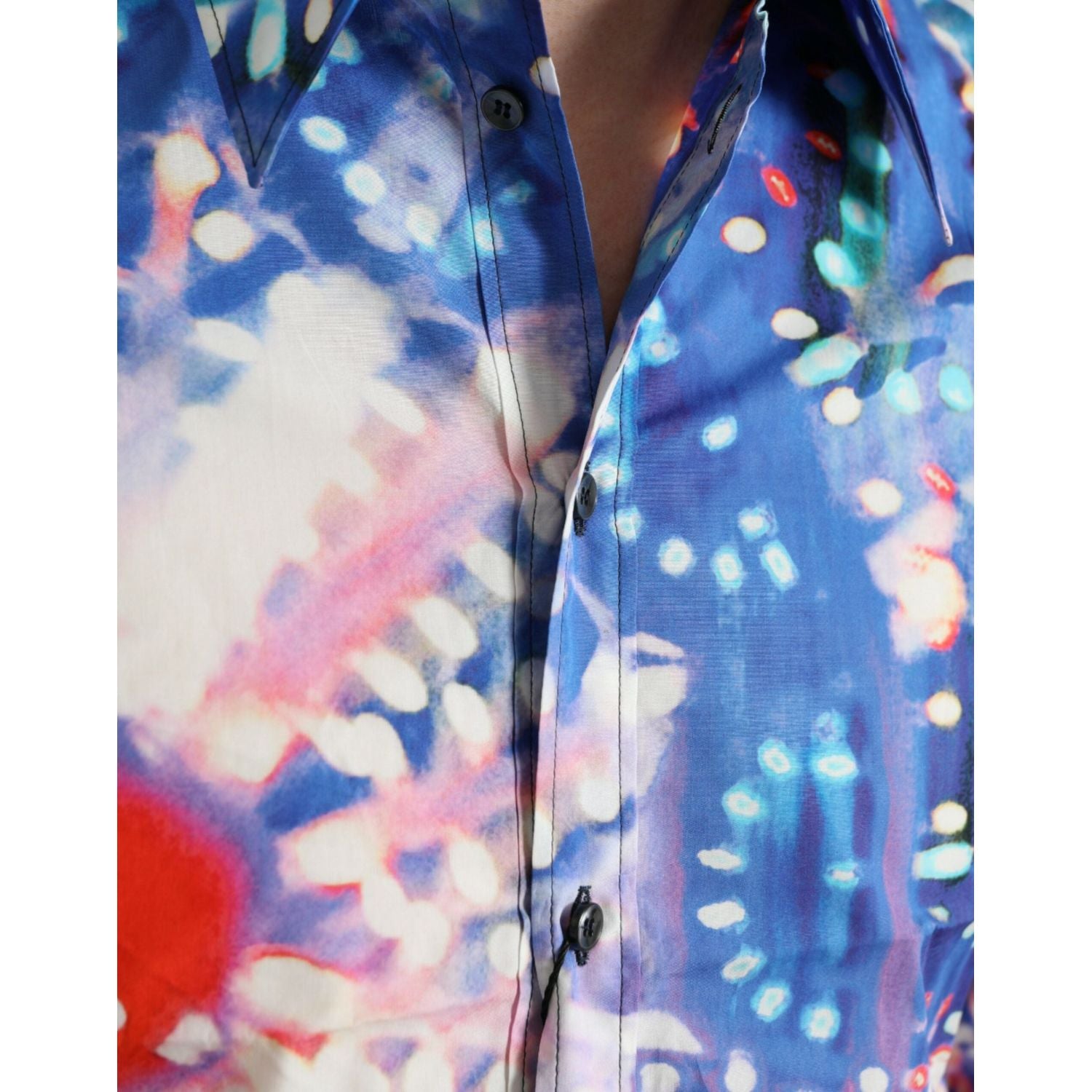 دولتشي آند غابانا قميص مارتيني لوميناري سليم متعدد الألوان