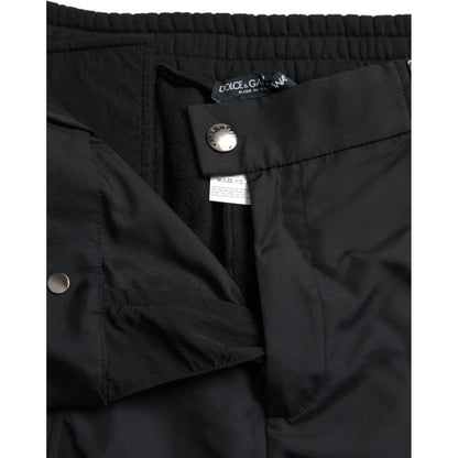 Dolce & Gabbana Black Cotton Blend Skinny Pants