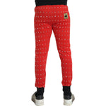 Dolce & Gabbana Red Year Of The Pig Jogger Sweatpants Pants PAN75063-48