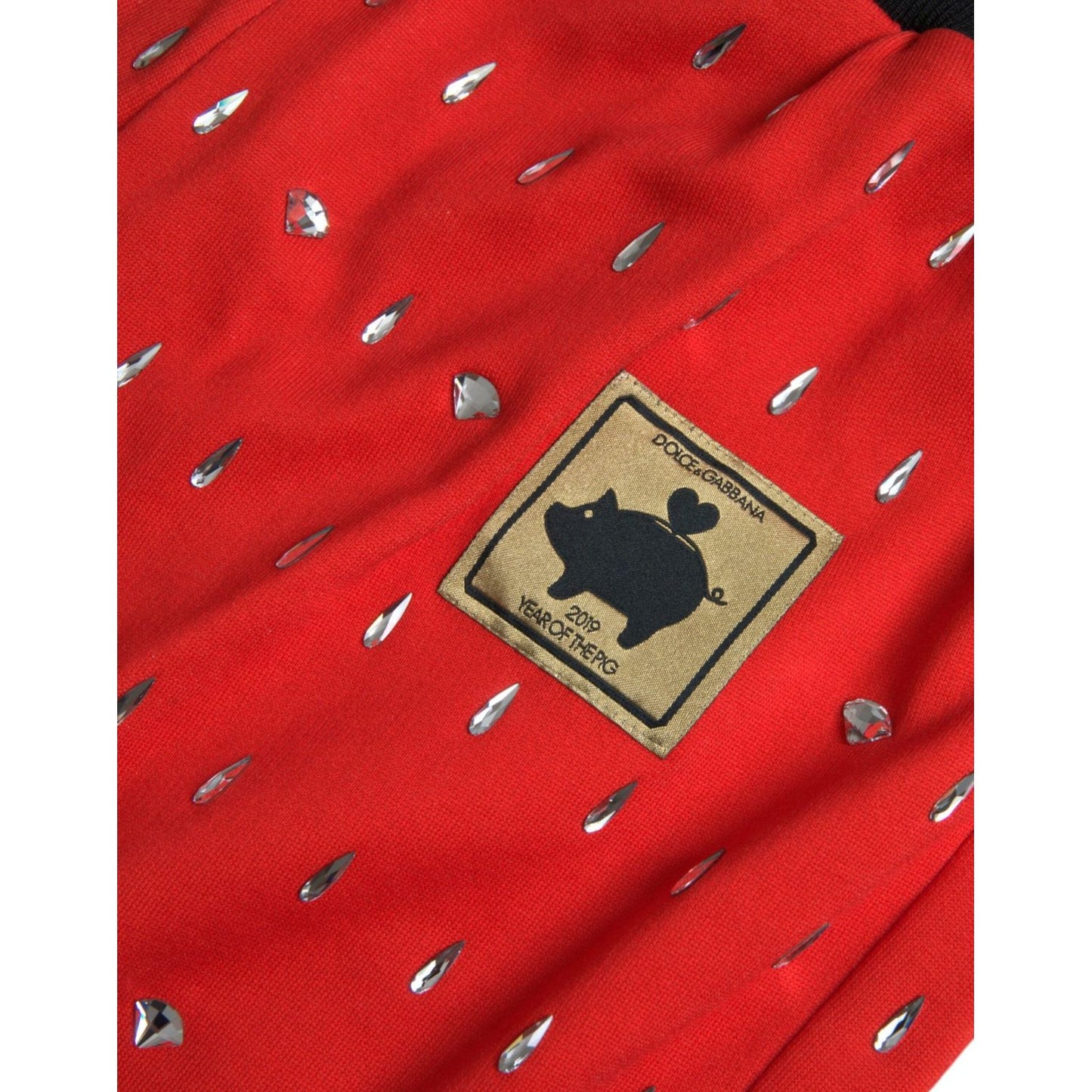 Dolce & Gabbana Red Year Of The Pig Jogger Sweatpants Pants PAN75063-48
