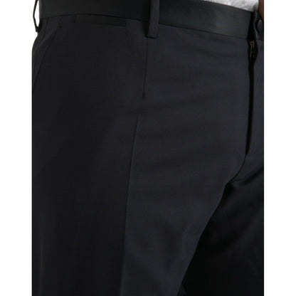 Dolce & Gabbana Blue Wool Men Skinny Dress Pants