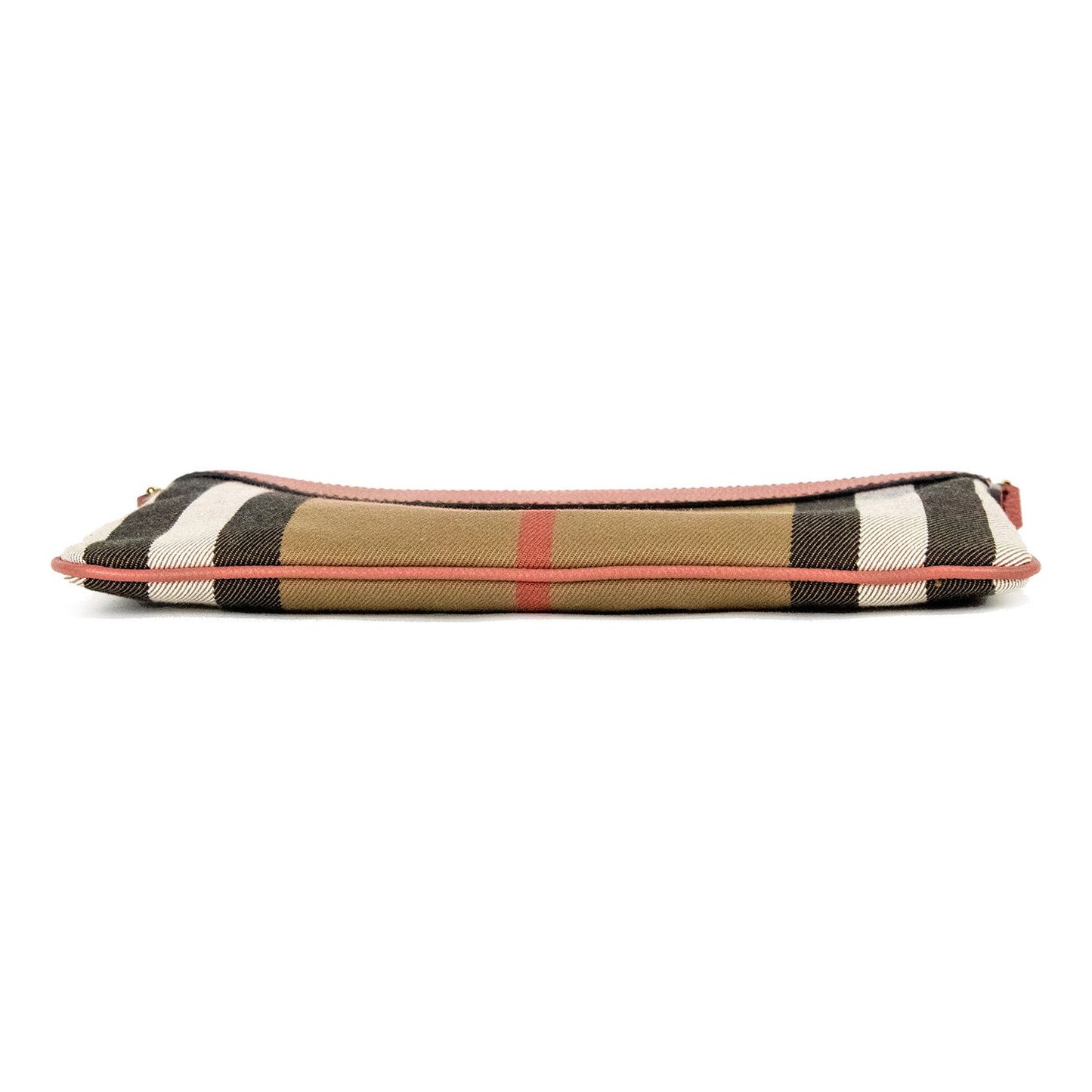 Burberry Peyton House Check Derby Cinnamon Red Grain Leather Pouch Crossbody Bag 47912