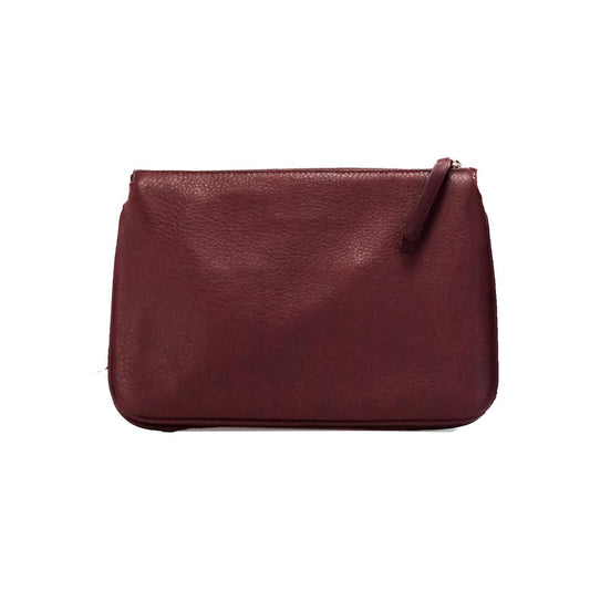 Kate Spade Jackson Cherrywood Leather Triple Gusset Crossbody Handbag Purse 99287