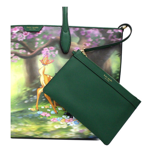 Kate Spade Disney Sutton Bambi Coated Canvas Shoulder Tote Handbag Purse 59848