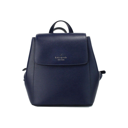 Kate Spade Madison Navy Saffiano Leather Medium Flap Shoulder Backpack Bag 20729