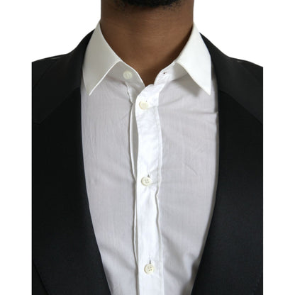 Dolce & Gabbana Black SICILIA Single Breasted Coat Blazer