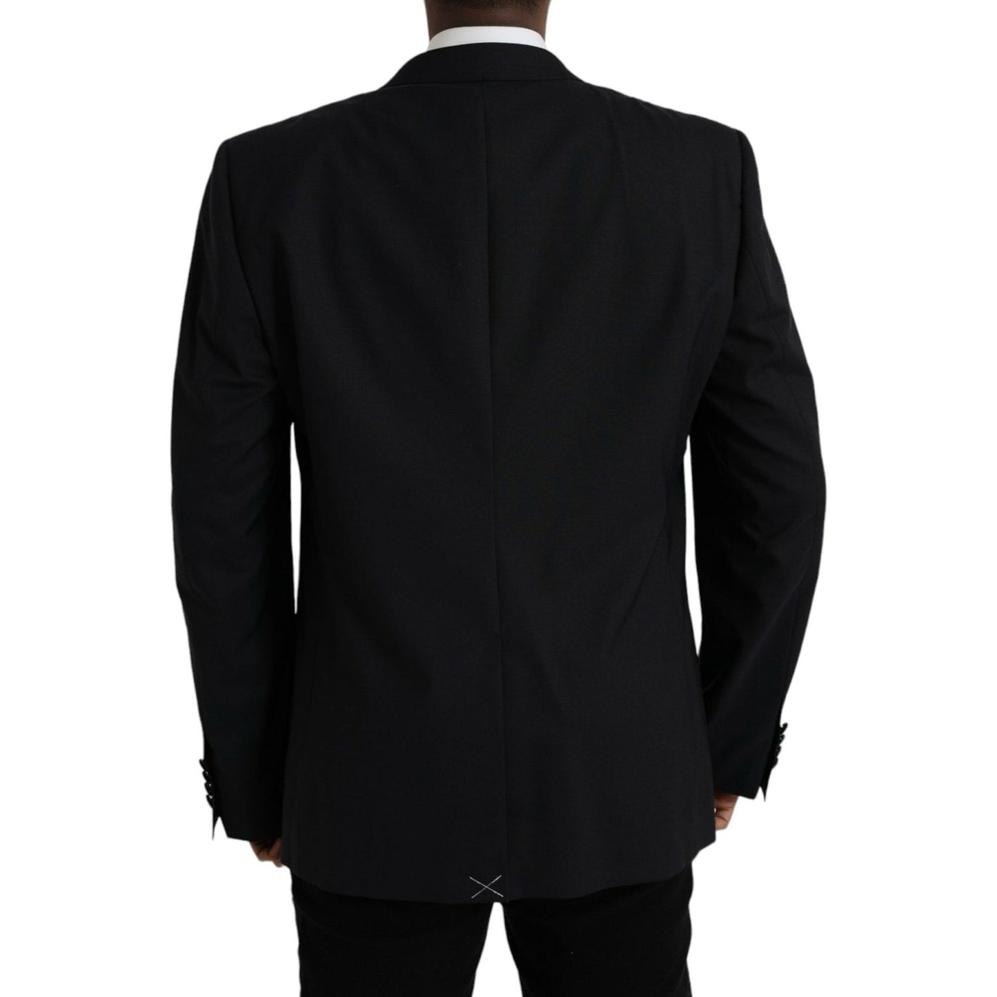 Dolce & Gabbana Blue MARTINI Single Breasted Coat Blazer