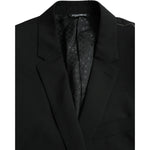 Dolce & Gabbana Blue MARTINI Shawl Single Breasted Blazer JKT4035-50