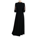 Dolce & Gabbana Black Stretch Shift Long Maxi Dress SIG60573-1