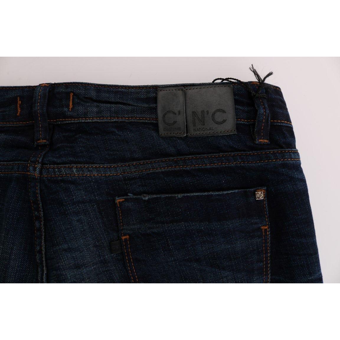 Costume National Blue Cotton Regular Fit Denim Jeans