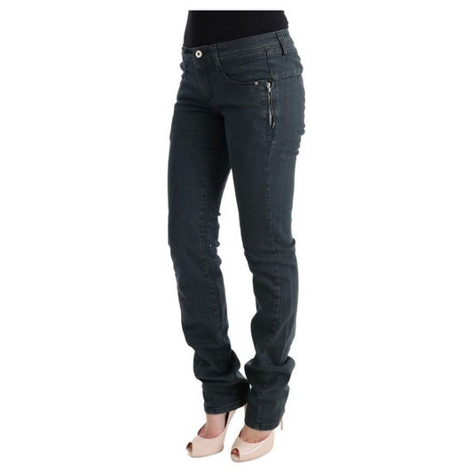 Costume National Gray Cotton Superslim Denim Jeans SIG30125-4