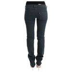 Costume National Gray Cotton Superslim Denim Jeans SIG30125-4