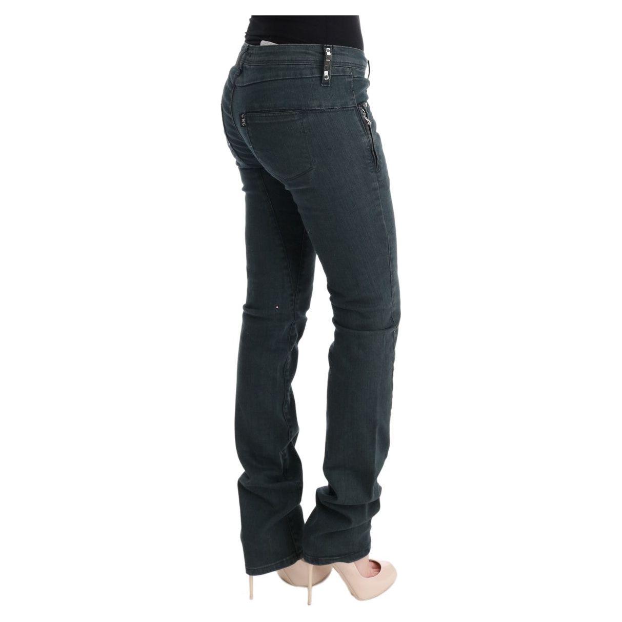 Costume National Gray Cotton Superslim Denim Jeans SIG30125-4