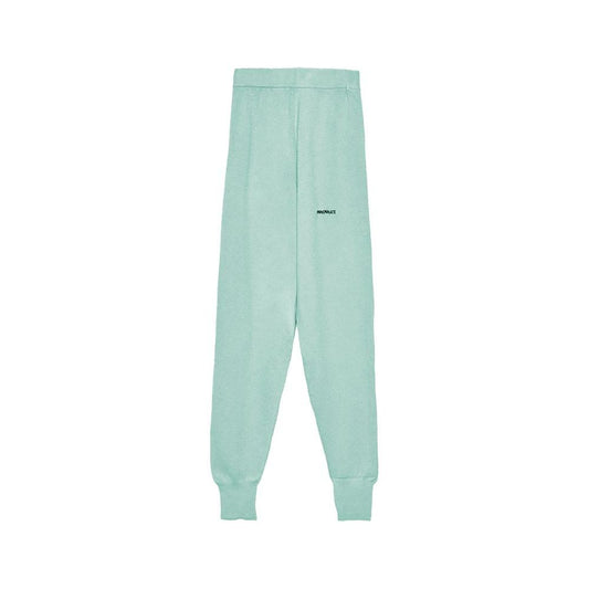 Hinnominate Green Wool Blend Women Pants