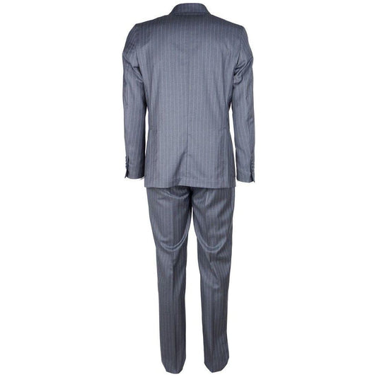 Made in Italy Gray Wool Men Suit ER-12990-IT52 | XL