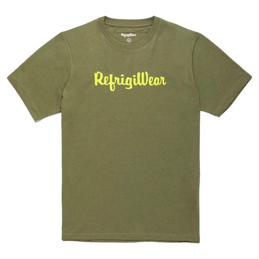Refrigiwear Army Cotton Tee with Contrast Logo