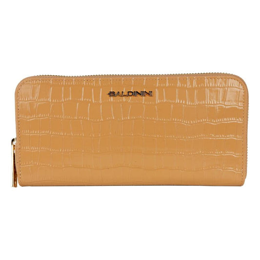 Baldinini Trend Elegant Croco Print Leather Wallet BA-12225