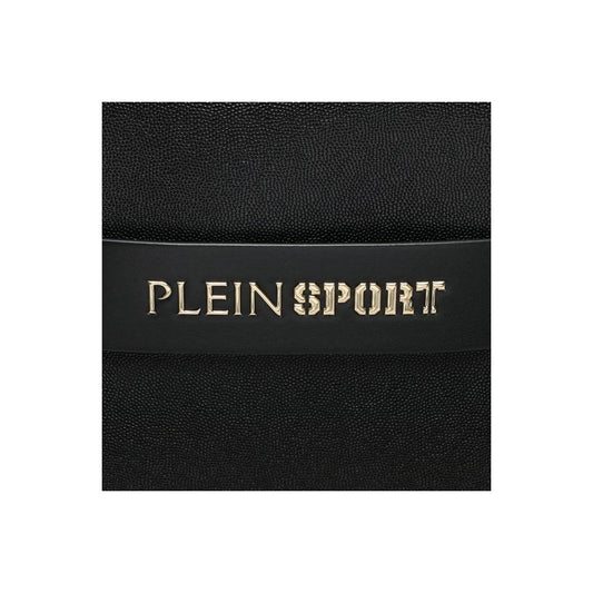 Plein Sport Chic Ebony Tote with Silver Logo Accent PLSP-11795