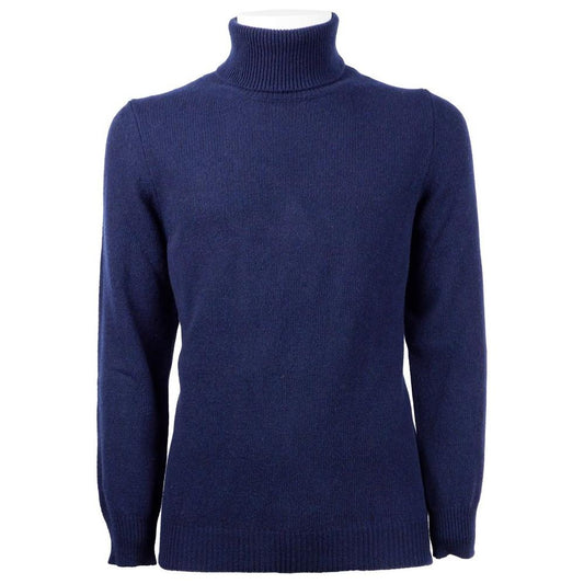 Emilio Romanelli Blue Cashmere Men Sweater EM-11299-M