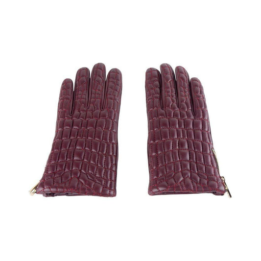Cavalli Class Red Lambskin Women Glove CA-5127-7.5|S