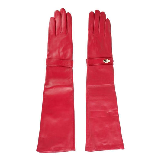 Cavalli Class Red Lambskin Women Glove CA-5120-7|S