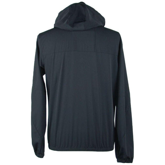 Emilio Romanelli Sleek Hooded Full Zip Jacket in Black EM-986-S