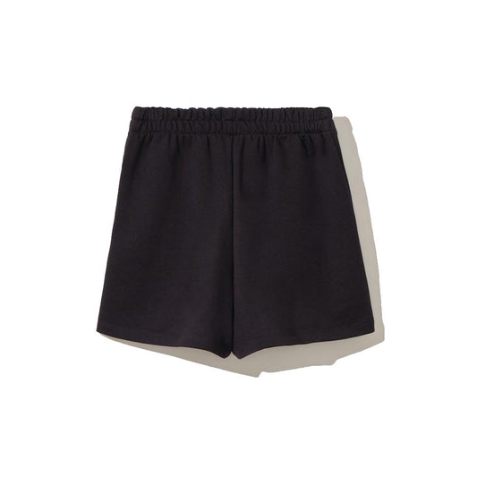 Comme Des Fuckdown Chic Black Cotton Shorts with Side Pockets CO-10350-S