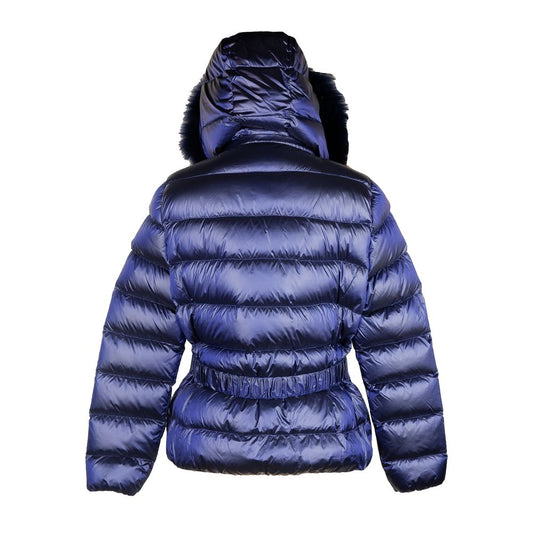 Chic Blue Yes Zee Jacket with Murmasky Fur YE-7353-S