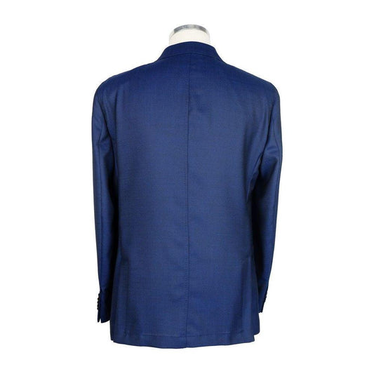 Emilio Romanelli Blue Wool Men's Blazer EM-6561-IT48 | M