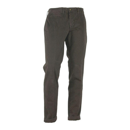 Made in Italy Elegant Brown Winter Trousers MI-3374-IT56 | 3XL