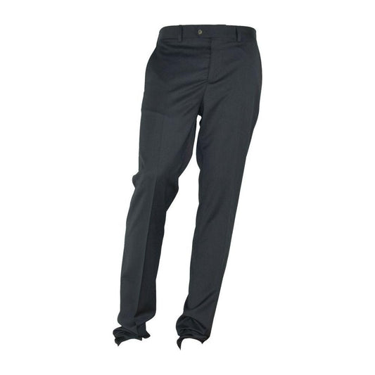 Made in Italy Gray Polyester Men Trouser
