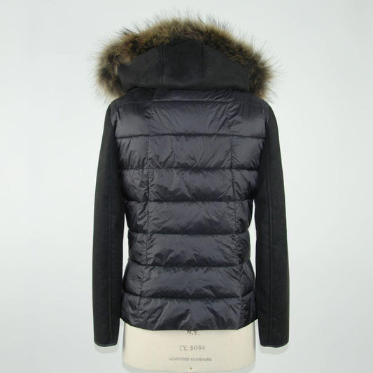 Emilio Romanelli Black Polyester Women Jacket EM-1140-IT40|S