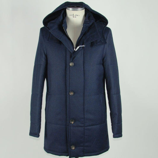 Made in Italy Elegant Italian Wool-Cashmere Men's Jacket LO-1057-IT48 | M