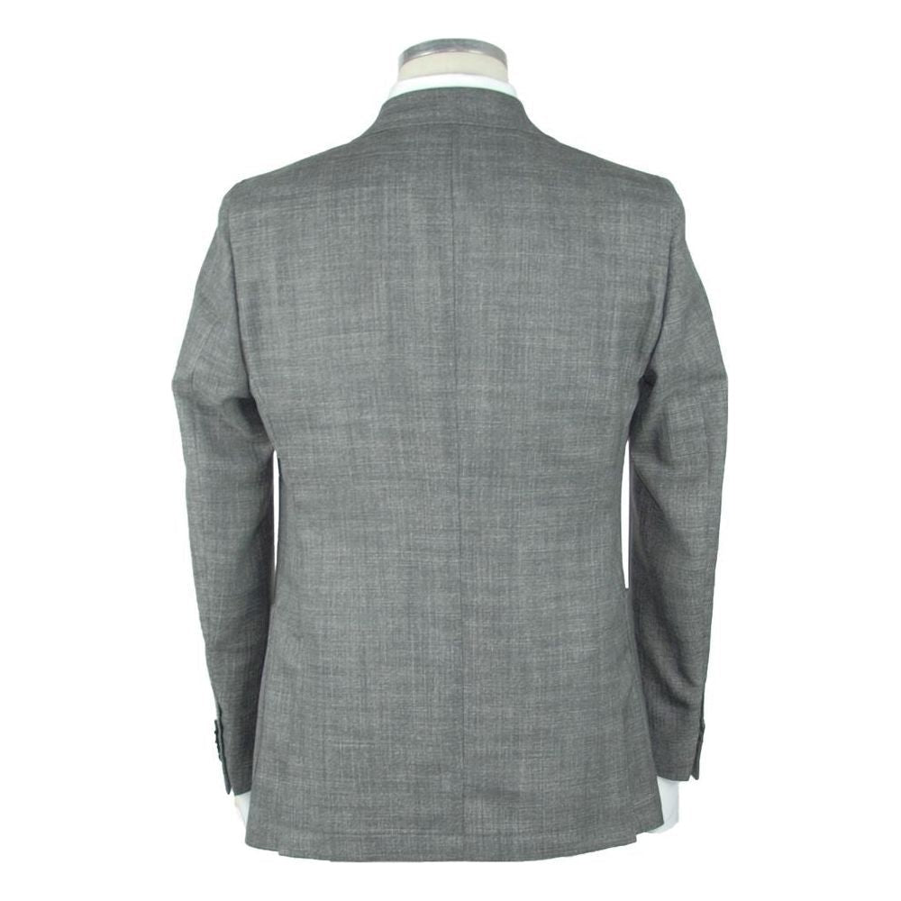 Emilio Romanelli Gray Wool Men's Blazer EM-989-IT46 | S
