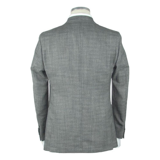 Emilio Romanelli Gray Wool Men's Blazer EM-989-IT46 | S