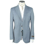 Emilio Romanelli Light Blue Wool Men's Blazer EM-987-IT48 | M